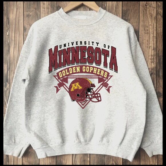 Minnesota Golden Gophers Shirt University of Minnesota Sweatshirt Football Shirt - Picture 1 of 2
